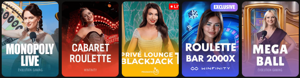 Live dealer-spellen SpinStar Casino