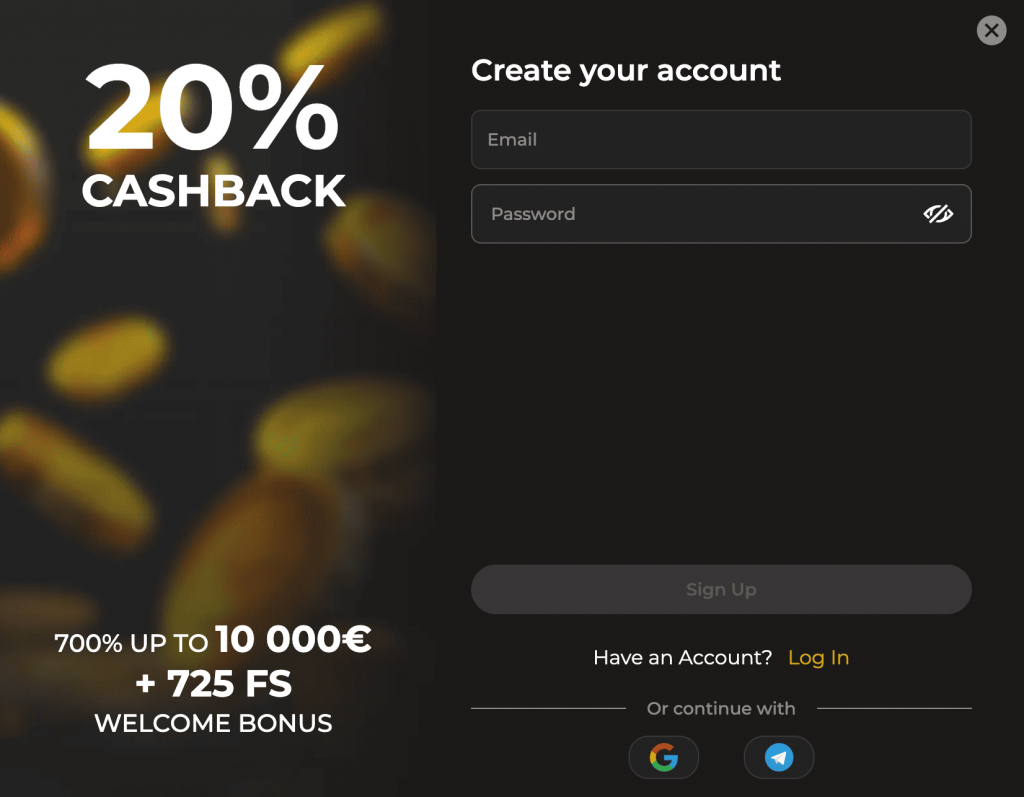 Spinstar Casino Registratie en Inloggen